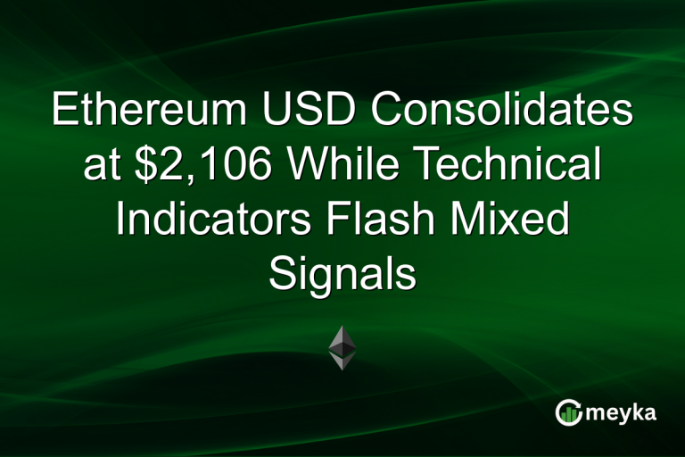 Ethereum USD Consolidates at $2,106 While Technical Indicators Flash Mixed Signals