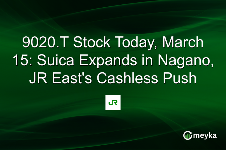 9020.T Stock Today, March 15: Suica Expands in Nagano, JR East's Cashless Push