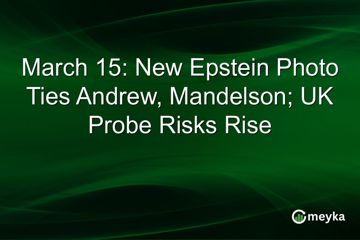 March 15: New Epstein Photo Ties Andrew, Mandelson; UK Probe Risks Rise