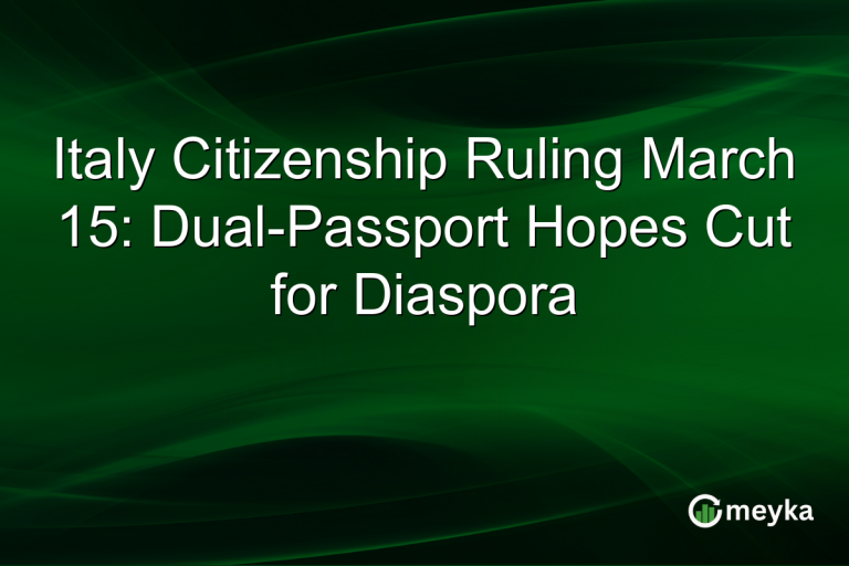 Italy Citizenship Ruling March 15: Dual-Passport Hopes Cut for Diaspora