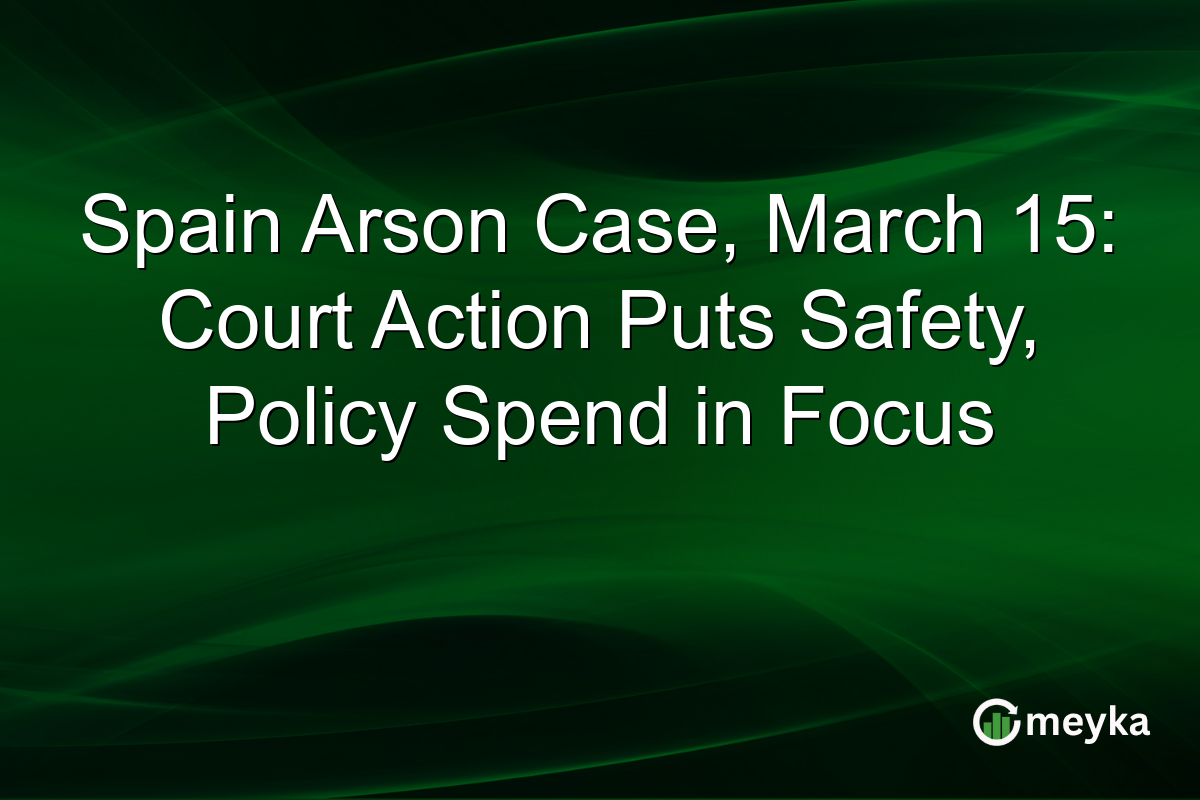 Spain Arson Case, March 15: Court Action Puts Safety, Policy Spend in Focus