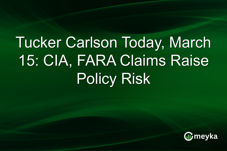 Tucker Carlson Today, March 15: CIA, FARA Claims Raise Policy Risk