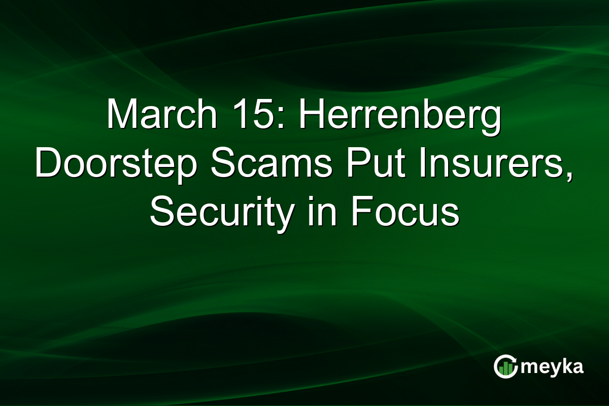 March 15: Herrenberg Doorstep Scams Put Insurers, Security in Focus
