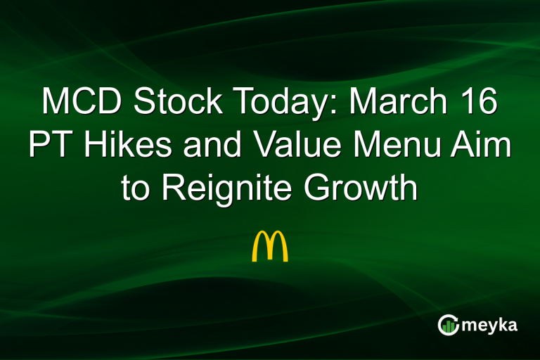 MCD Stock Today: March 16 PT Hikes and Value Menu Aim to Reignite Growth