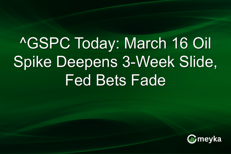 ^GSPC Today: March 16 Oil Spike Deepens 3-Week Slide, Fed Bets Fade