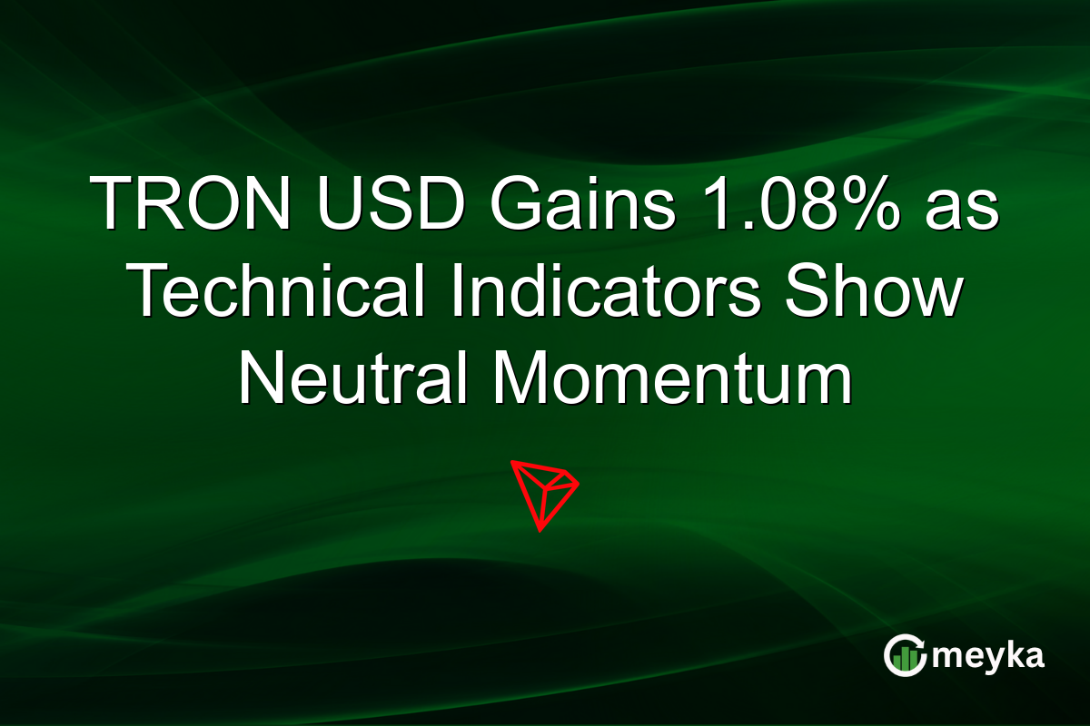 TRON USD Gains 1.08% as Technical Indicators Show Neutral Momentum