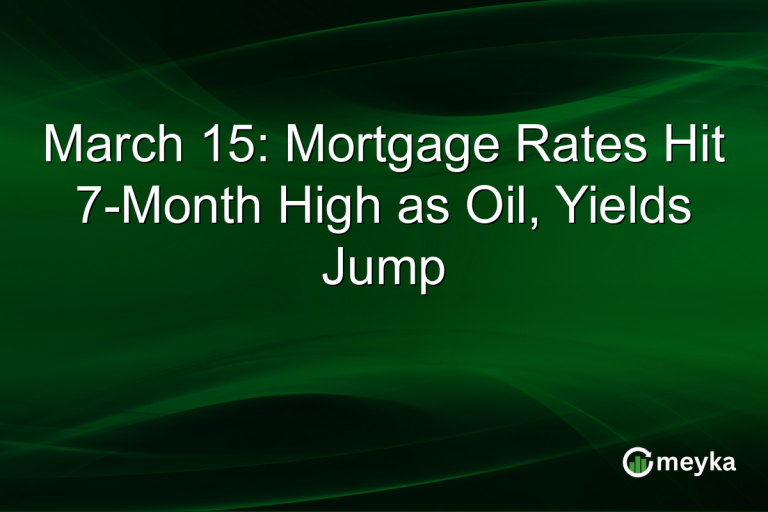 March 15: Mortgage Rates Hit 7-Month High as Oil, Yields Jump