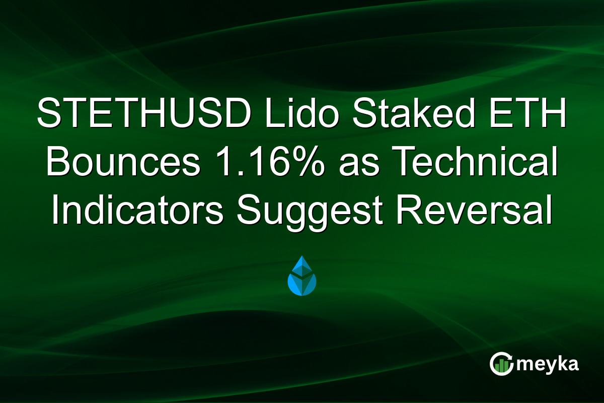 STETHUSD Lido Staked ETH Bounces 1.16% as Technical Indicators Suggest Reversal