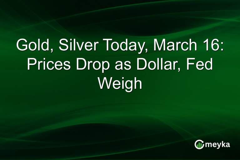Gold, Silver Today, March 16: Prices Drop as Dollar, Fed Weigh