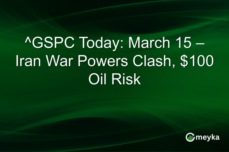 ^GSPC Today: March 15 – Iran War Powers Clash, $100 Oil Risk