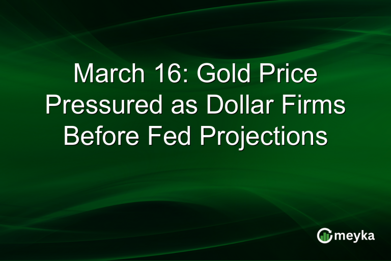 March 16: Gold Price Pressured as Dollar Firms Before Fed Projections