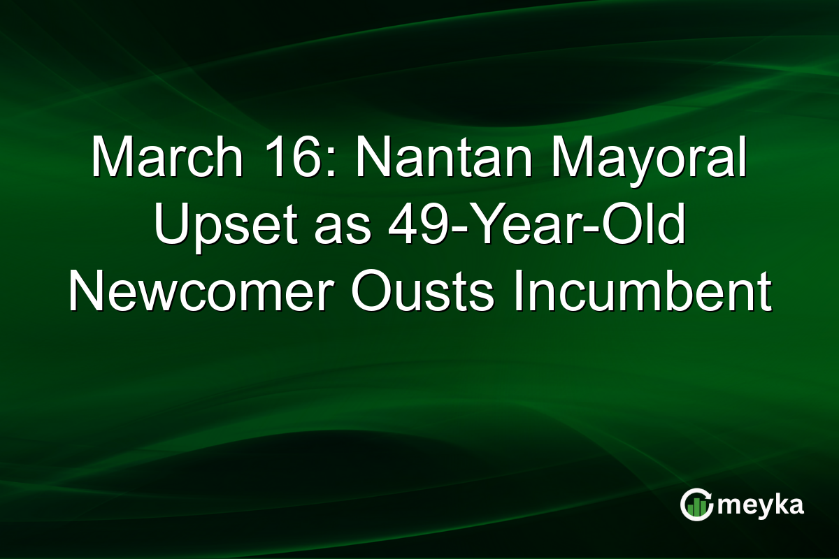 March 16: Nantan Mayoral Upset as 49-Year-Old Newcomer Ousts Incumbent