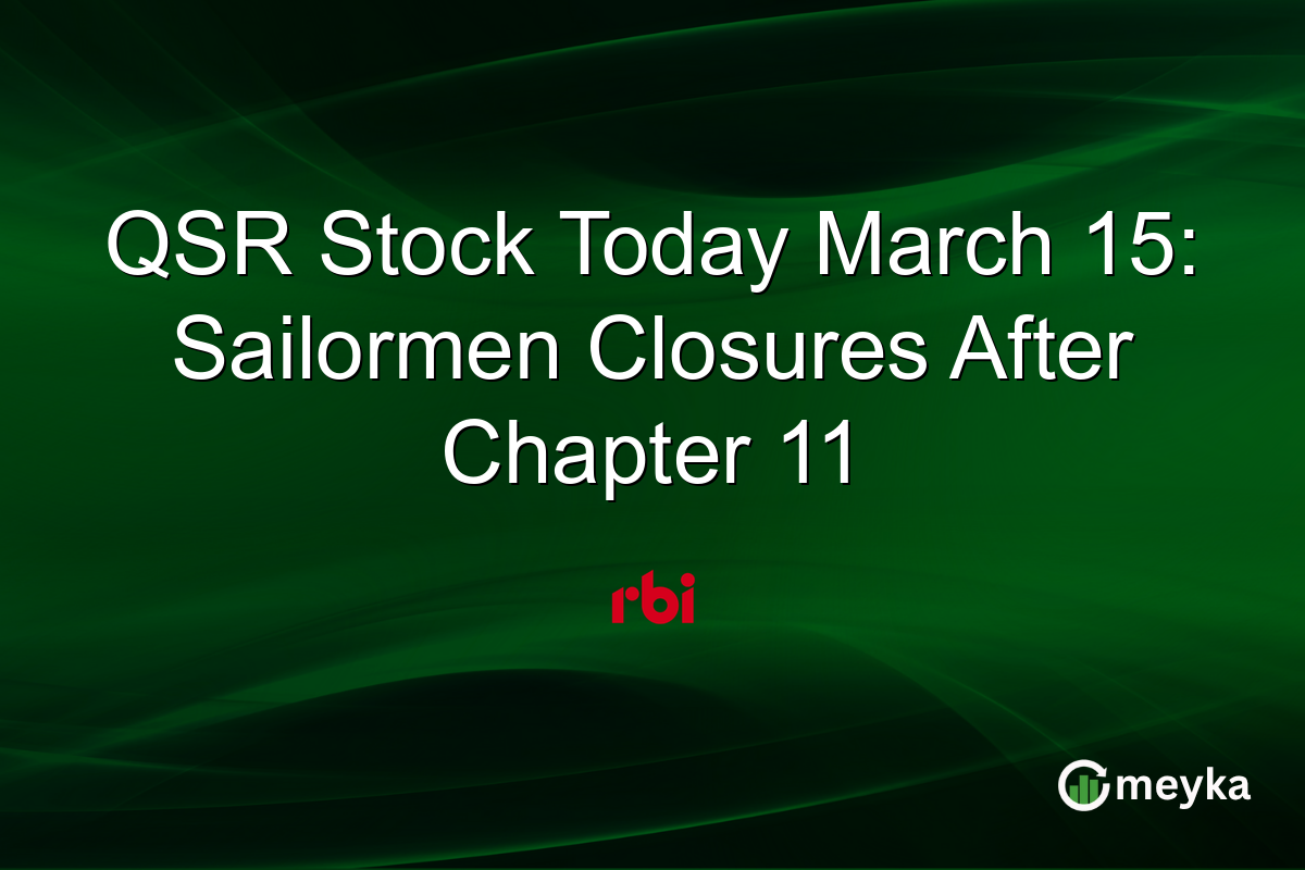 QSR Stock Today March 15: Sailormen Closures After Chapter 11