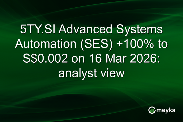 5TY.SI Advanced Systems Automation (SES) +100% to S$0.002 on 16 Mar 2026: analyst view