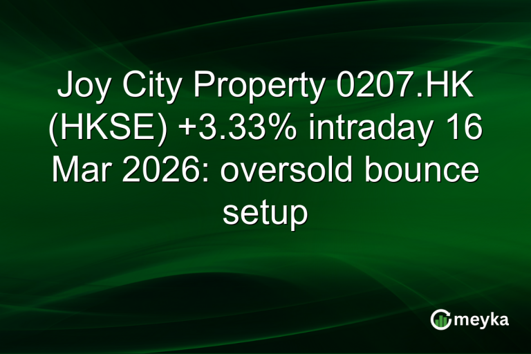 Joy City Property 0207.HK (HKSE) +3.33% intraday 16 Mar 2026: oversold bounce setup