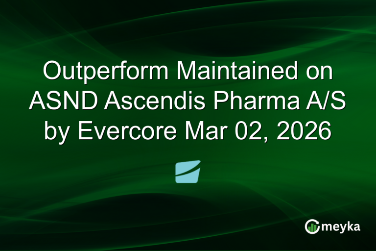 Outperform Maintained on ASND Ascendis Pharma A/S by Evercore Mar 02, 2026