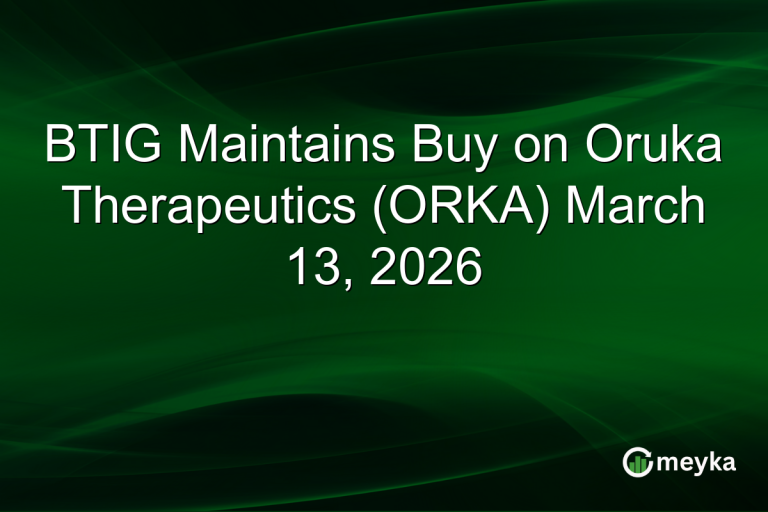 BTIG Maintains Buy on Oruka Therapeutics (ORKA) March 13, 2026