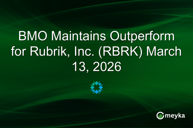 BMO Maintains Outperform for Rubrik, Inc. (RBRK) March 13, 2026