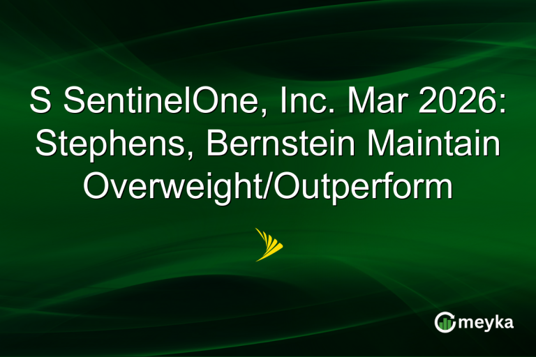 S SentinelOne, Inc. Mar 2026: Stephens, Bernstein Maintain Overweight/Outperform