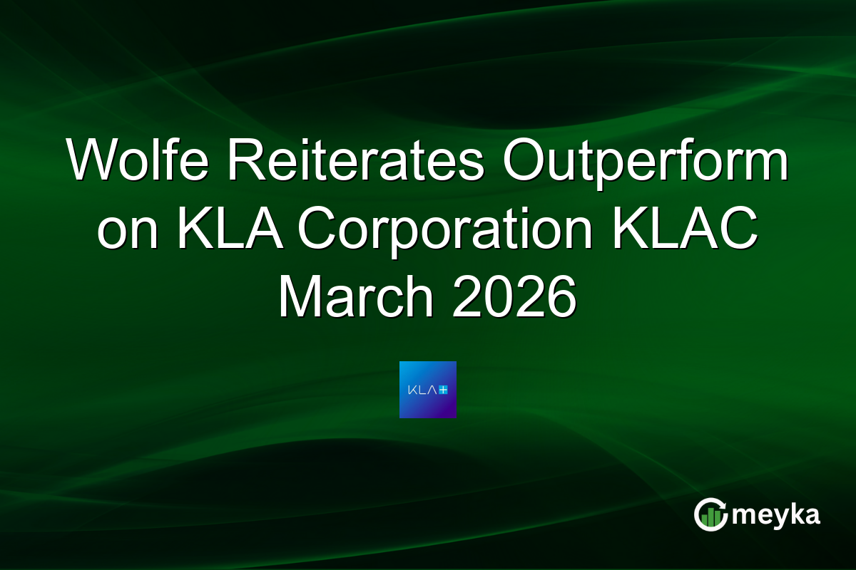 Wolfe Reiterates Outperform on KLA Corporation KLAC March 2026