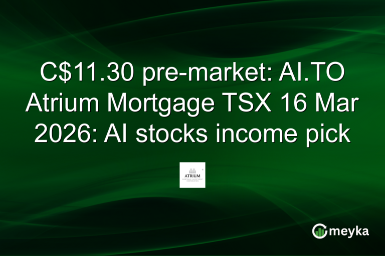 C$11.30 pre-market: AI.TO Atrium Mortgage TSX 16 Mar 2026: AI stocks income pick
