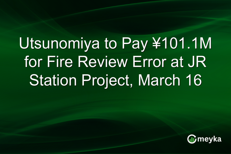 Utsunomiya to Pay ¥101.1M for Fire Review Error at JR Station Project, March 16