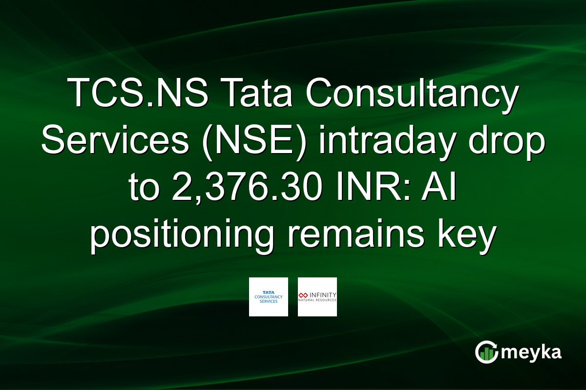 TCS.NS Tata Consultancy Services (NSE) intraday drop to 2,376.30 INR: AI positioning remains key