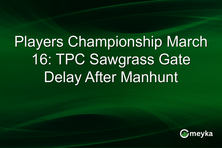 Players Championship March 16: TPC Sawgrass Gate Delay After Manhunt