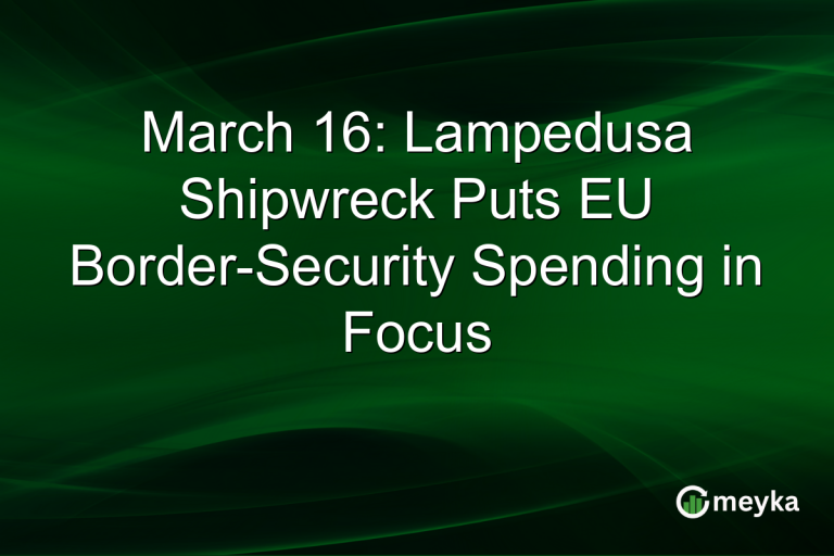 March 16: Lampedusa Shipwreck Puts EU Border-Security Spending in Focus