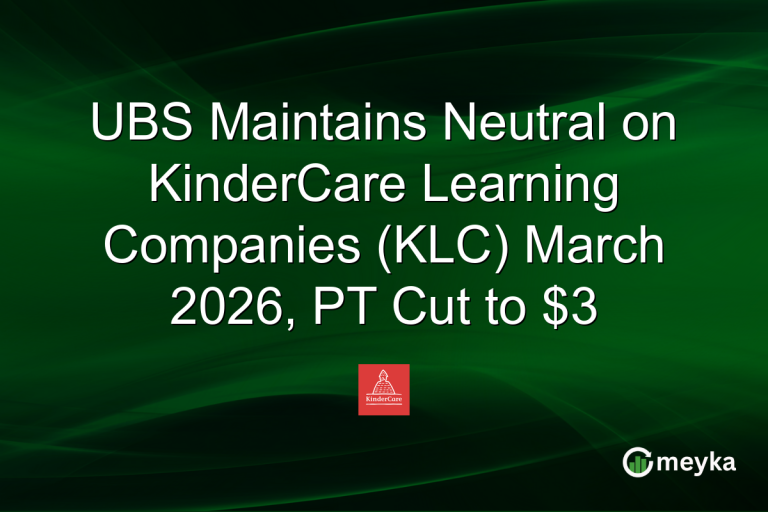 UBS Maintains Neutral on KinderCare Learning Companies (KLC) March 2026, PT Cut to $3