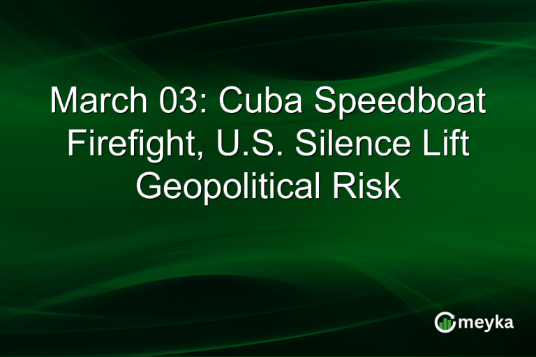 March 03: Cuba Speedboat Firefight, U.S. Silence Lift Geopolitical Risk