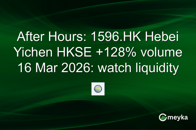 After Hours: 1596.HK Hebei Yichen HKSE +128% volume 16 Mar 2026: watch liquidity