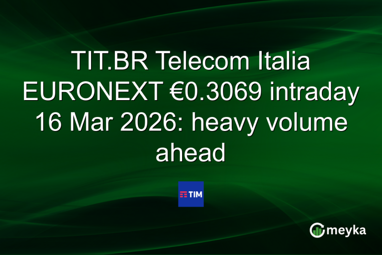 TIT.BR Telecom Italia EURONEXT €0.3069 intraday 16 Mar 2026: heavy volume ahead