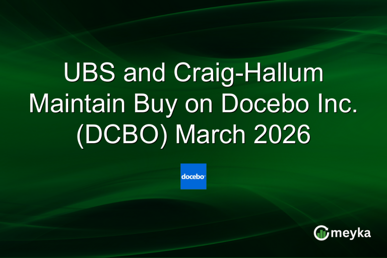UBS and Craig-Hallum Maintain Buy on Docebo Inc. (DCBO) March 2026