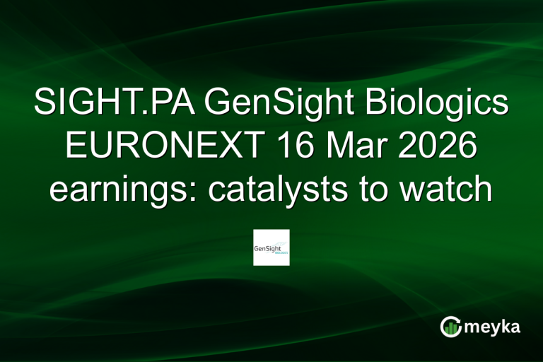 SIGHT.PA GenSight Biologics EURONEXT 16 Mar 2026 earnings: catalysts to watch