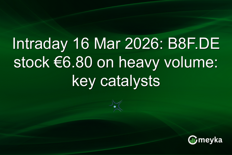 Intraday 16 Mar 2026: B8F.DE stock €6.80 on heavy volume: key catalysts