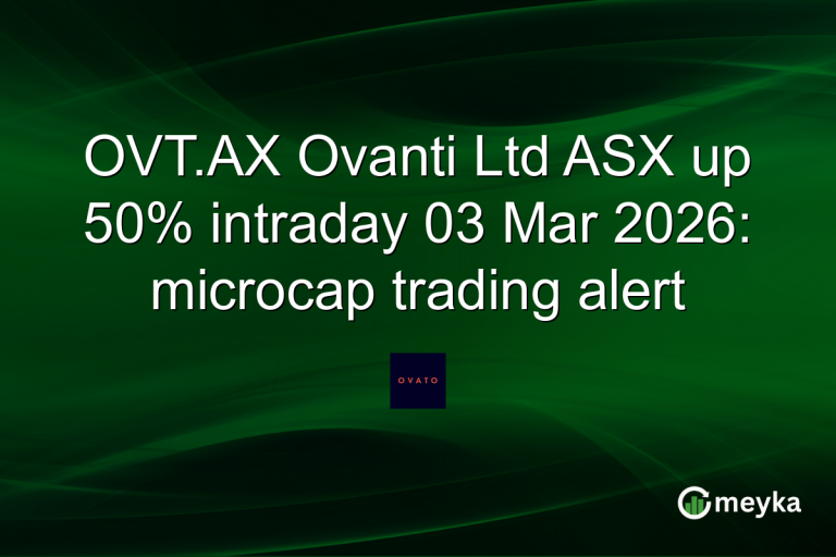 OVT.AX Ovanti Ltd ASX up 50% intraday 03 Mar 2026: microcap trading alert