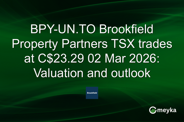 BPY-UN.TO Brookfield Property Partners TSX trades at C$23.29 02 Mar 2026: Valuation and outlook