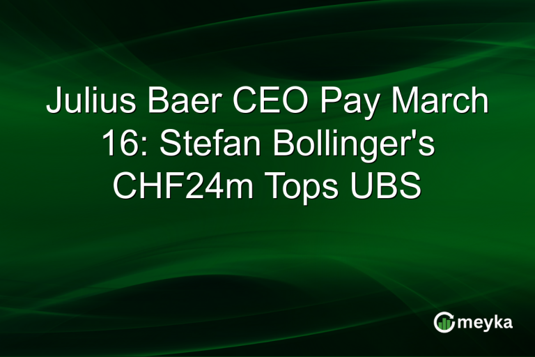 Julius Baer CEO Pay March 16: Stefan Bollinger's CHF24m Tops UBS