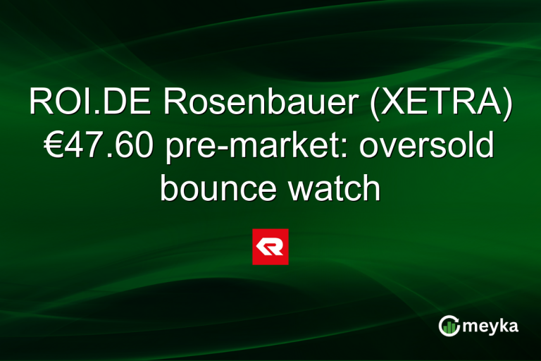 ROI.DE Rosenbauer (XETRA) €47.60 pre-market: oversold bounce watch