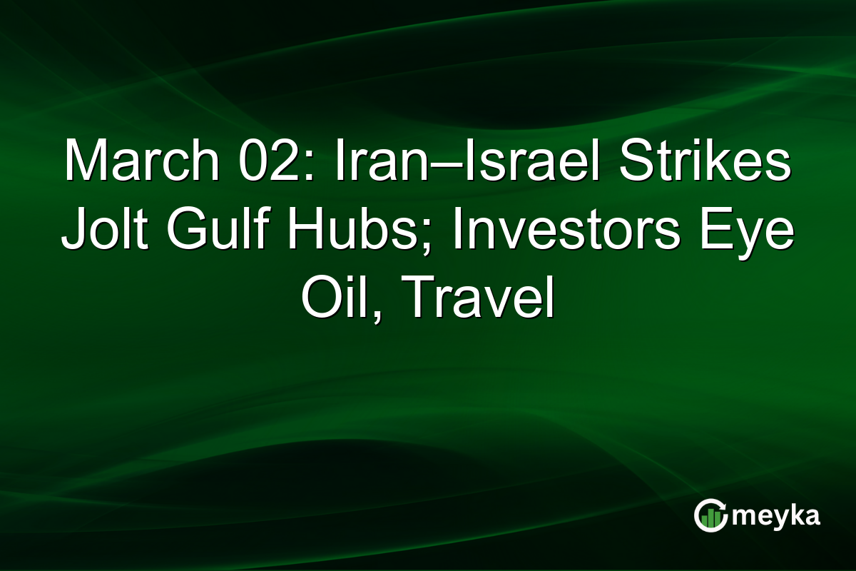 March 02: Iran–Israel Strikes Jolt Gulf Hubs; Investors Eye Oil, Travel