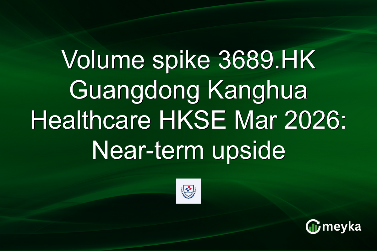 Volume spike 3689.HK Guangdong Kanghua Healthcare HKSE Mar 2026: Near-term upside