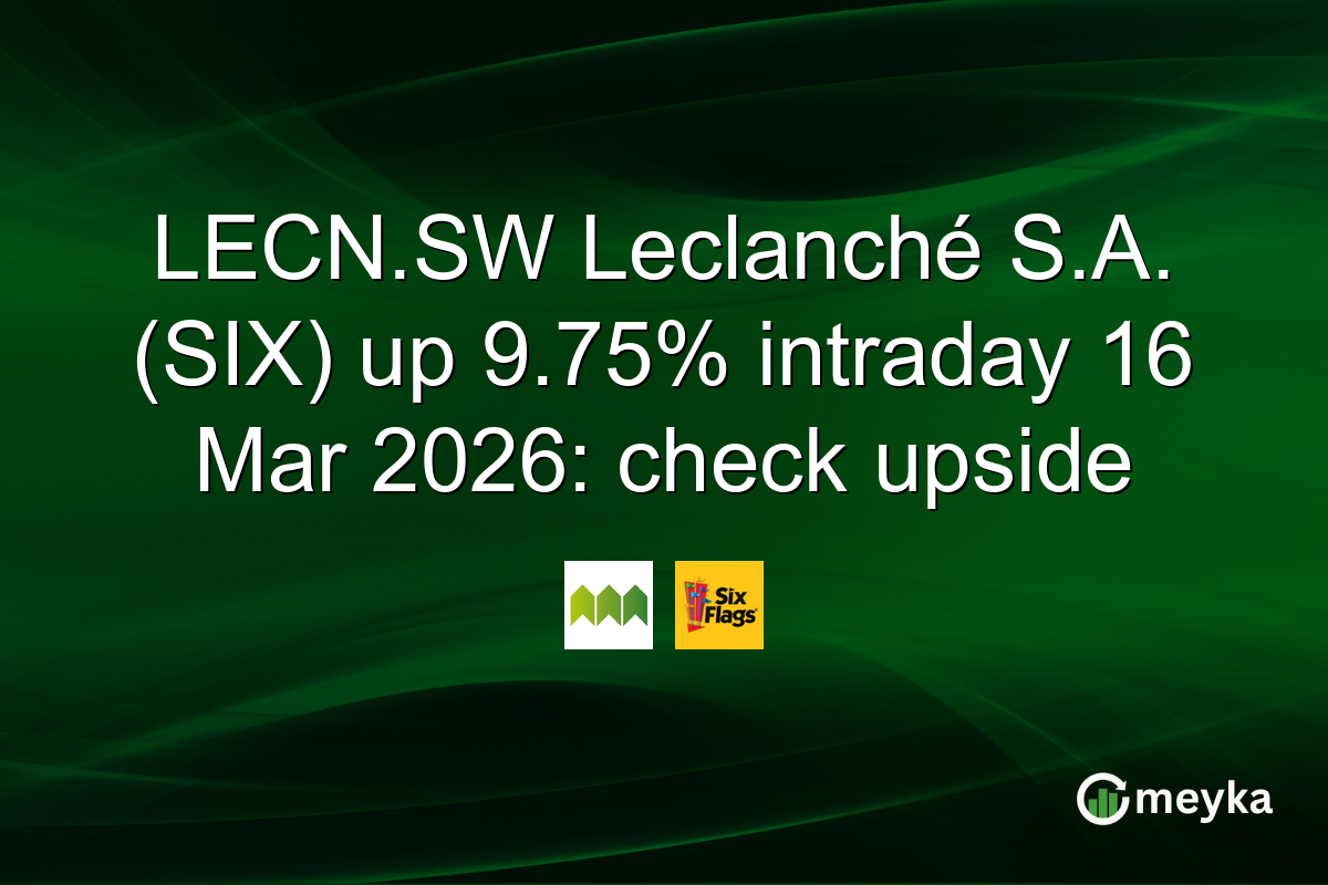 LECN.SW Leclanché S.A. (SIX) up 9.75% intraday 16 Mar 2026: check upside