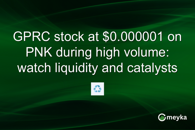 GPRC stock at $0.000001 on PNK during high volume: watch liquidity and catalysts