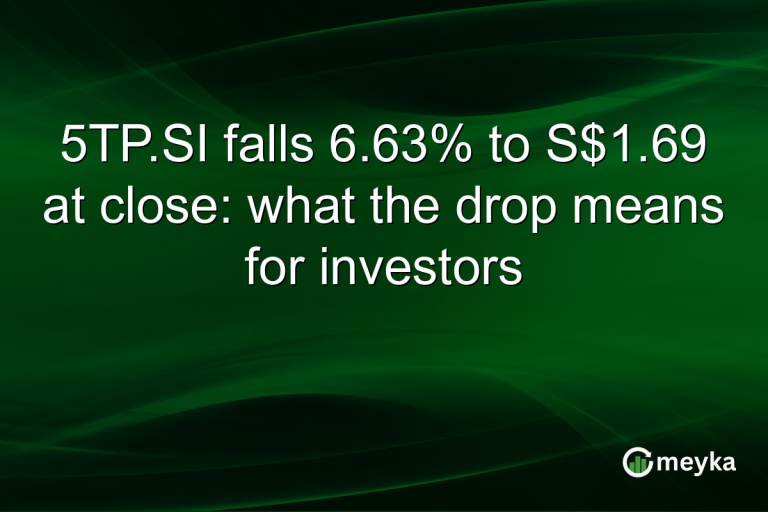 5TP.SI falls 6.63% to S$1.69 at close: what the drop means for investors