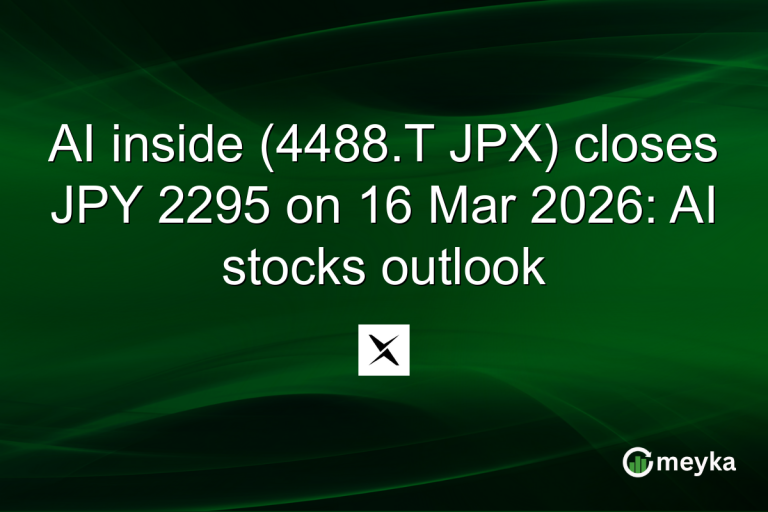 AI inside (4488.T JPX) closes JPY 2295 on 16 Mar 2026: AI stocks outlook