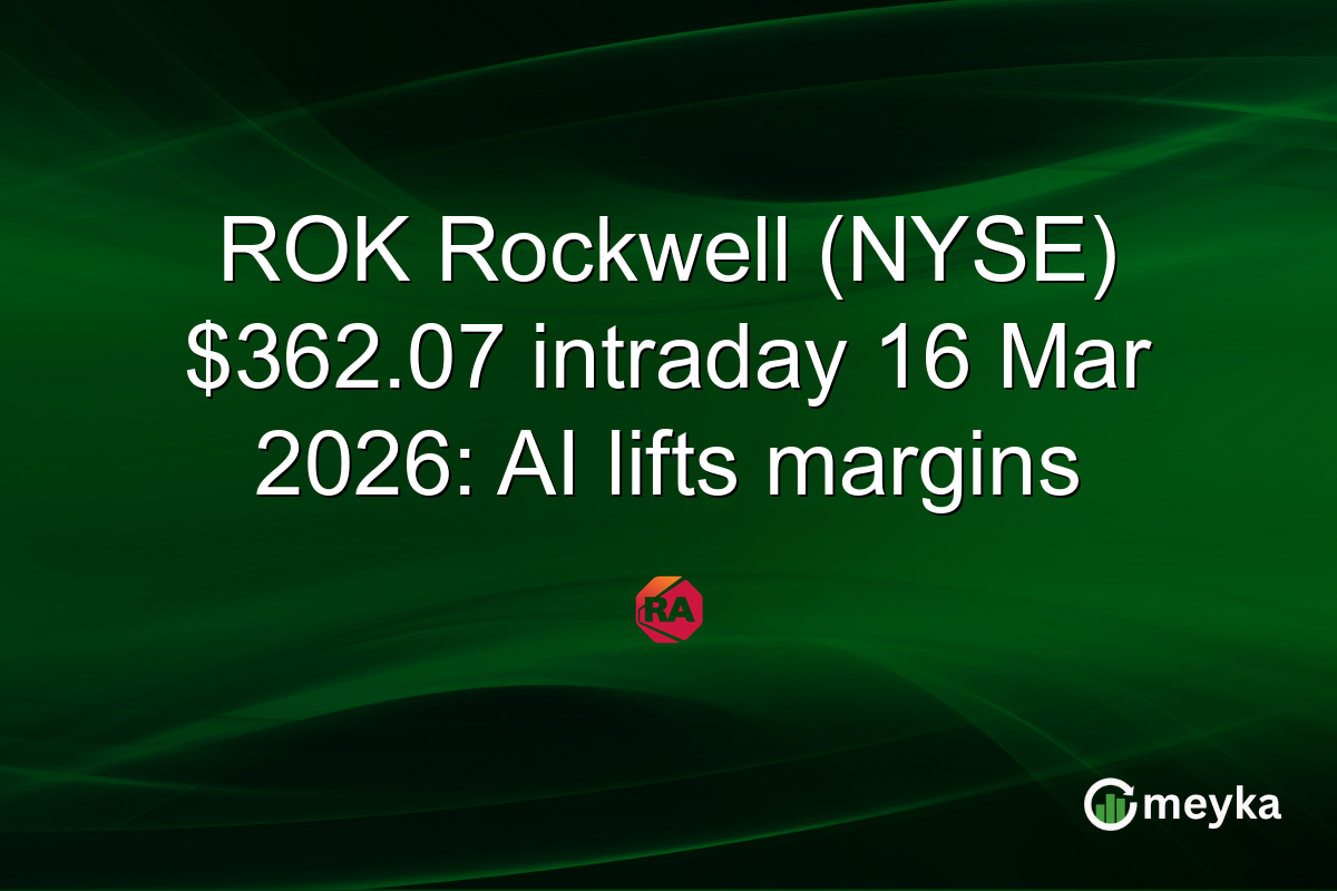 ROK Rockwell (NYSE) $362.07 intraday 16 Mar 2026: AI lifts margins