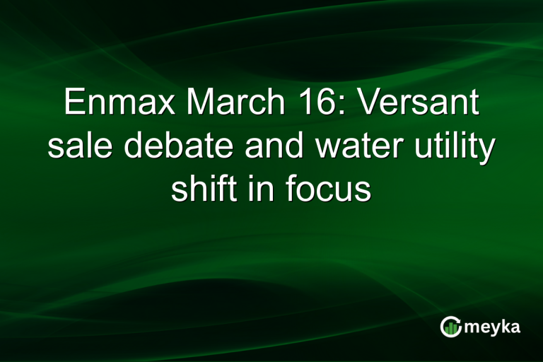 Enmax March 16: Versant sale debate and water utility shift in focus