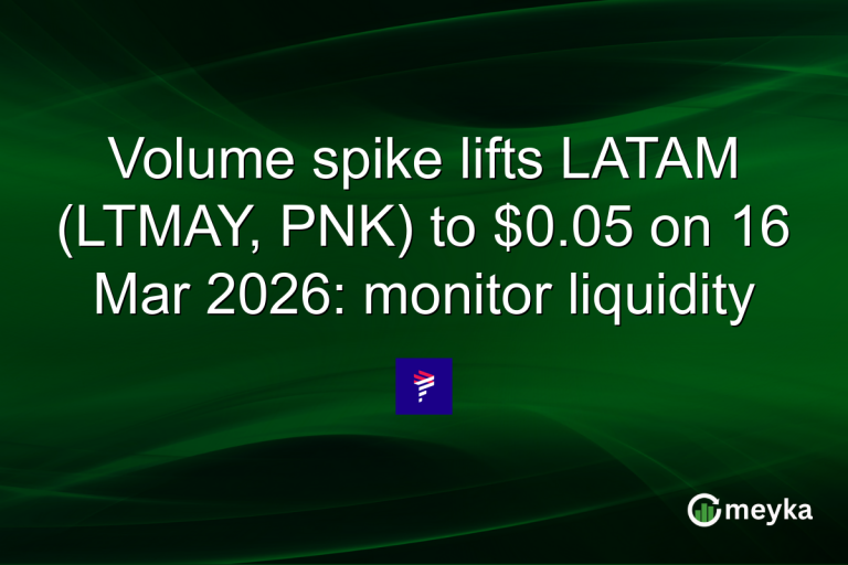 Volume spike lifts LATAM (LTMAY, PNK) to $0.05 on 16 Mar 2026: monitor liquidity