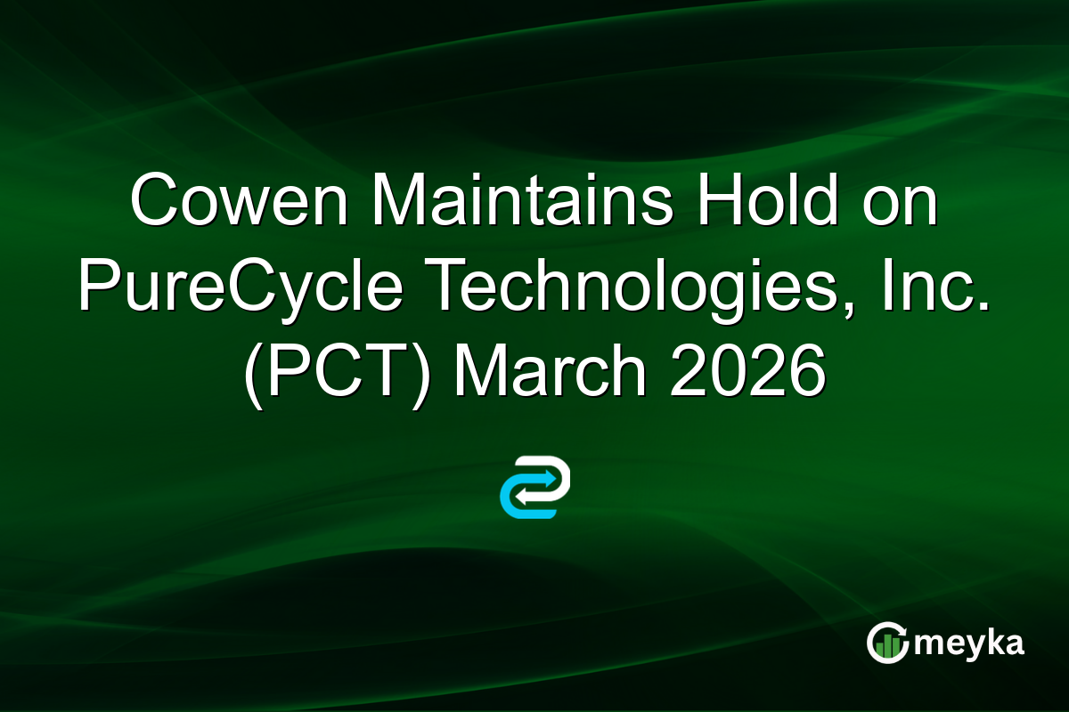 Cowen Maintains Hold on PureCycle Technologies, Inc. (PCT) March 2026